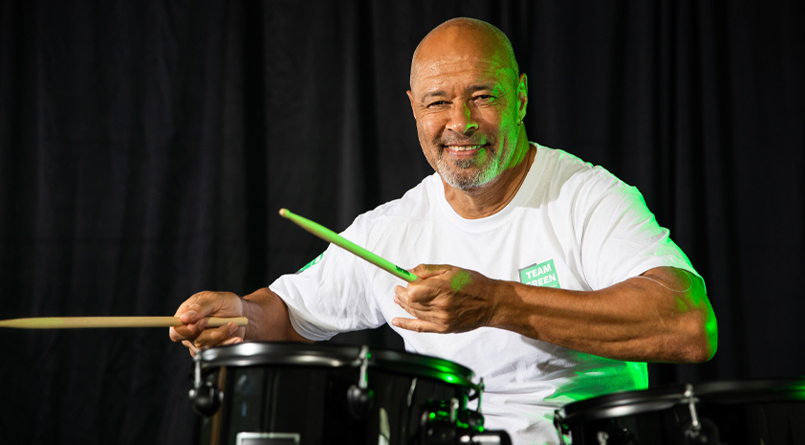 Repak Team Green ambassador Paul McGrath drumming up new habits