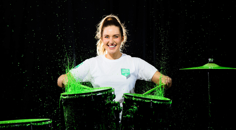 Repak Team Green ambassador Roz Purcell drumming up new habits